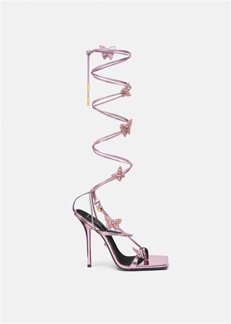 versace tacchi rosa e plexiglas